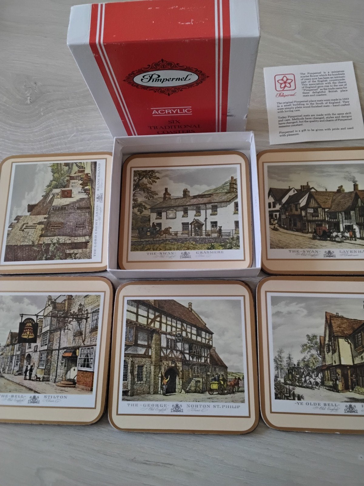 onderzetters pimpernel, Kurk, Glasonderzetter, Stapelbaar, Nieuw