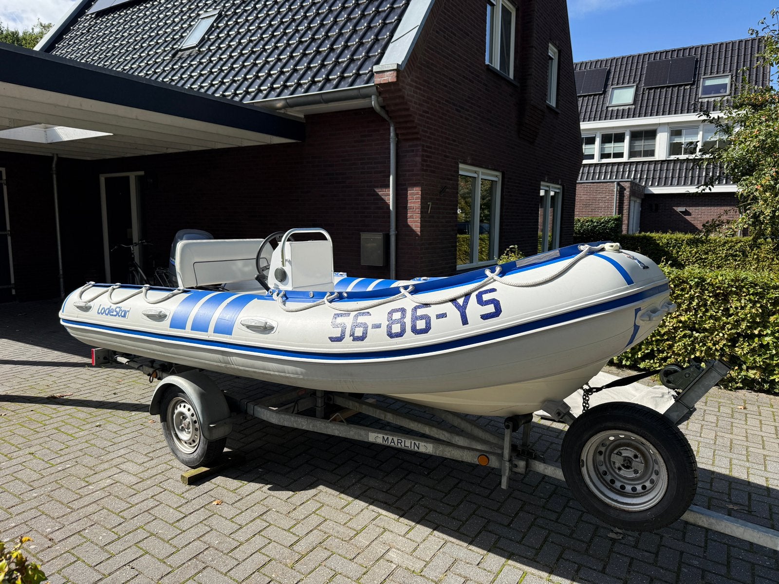 Lodestar RIB 410 + Yamaha 40 pk + Marlin trailer | Compleet, Gebruikt, 4 m, 2 m, 40 pk