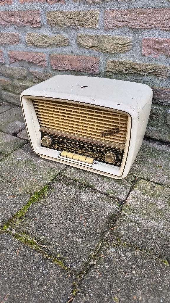 Bakelieten buizenradio Loewe Opta Tempo, Ophalen, Loewe, Nb, Niet werkend