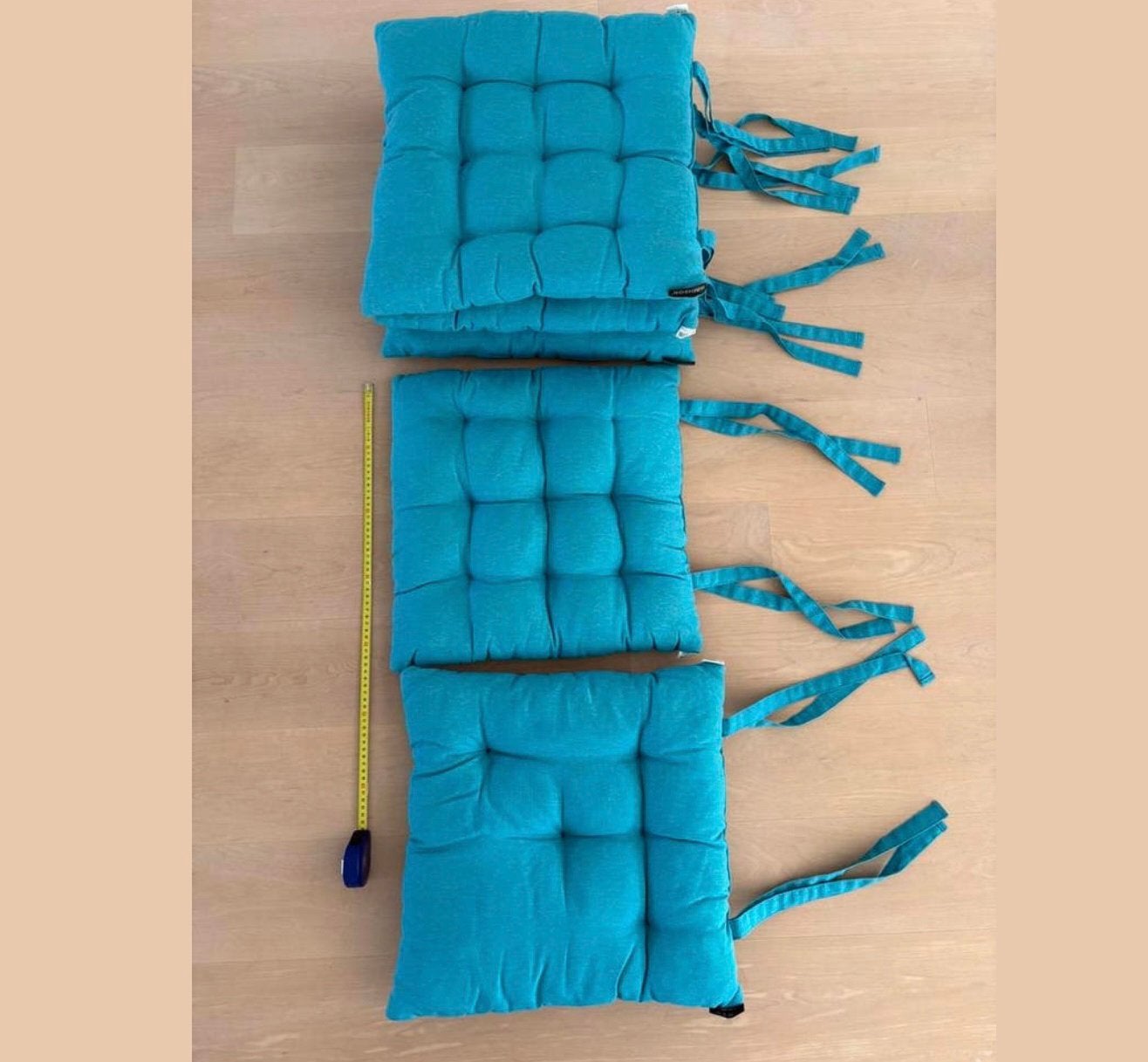Madison turquoise tuinkussens, Tuin en Terras, Tuinmeubel-accessoires, Ophalen, Gebruikt