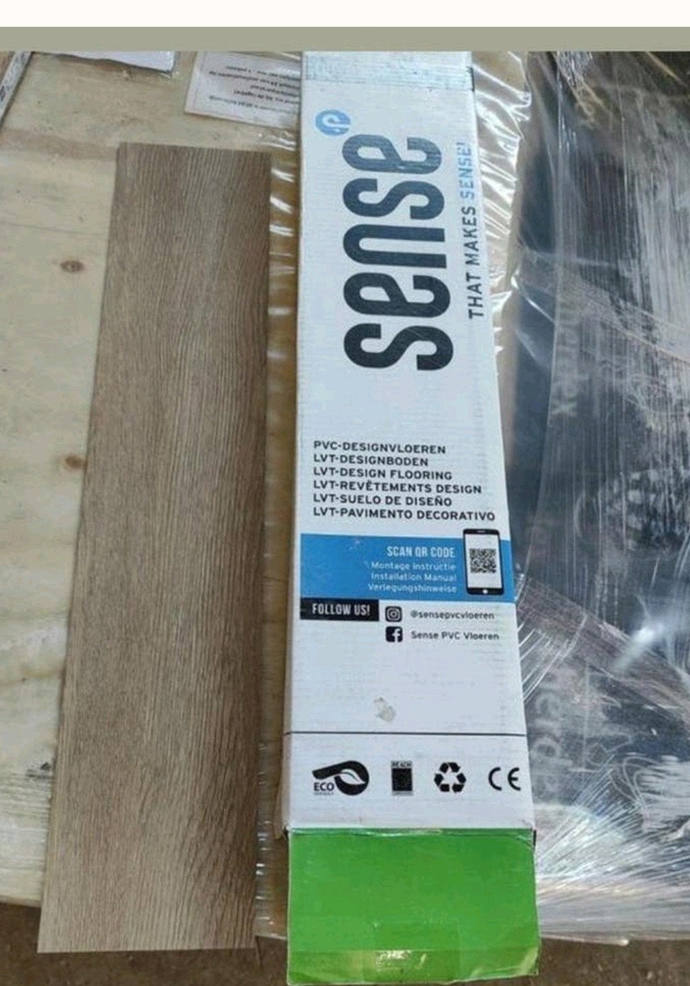 Sense visgraat pvc VE55 2.02m2, Ophalen of Verzenden, Nieuw, Minder dan 5 m², Overige typen