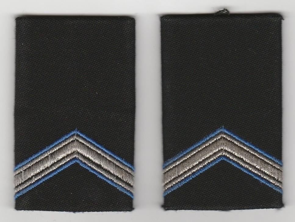 Set rang Marechaussee (KMar) - Wachtmeester (zwart), Verzamelen, Militaria | Algemeen, Verzenden, Marechaussee, Nederland, Embleem of Badge