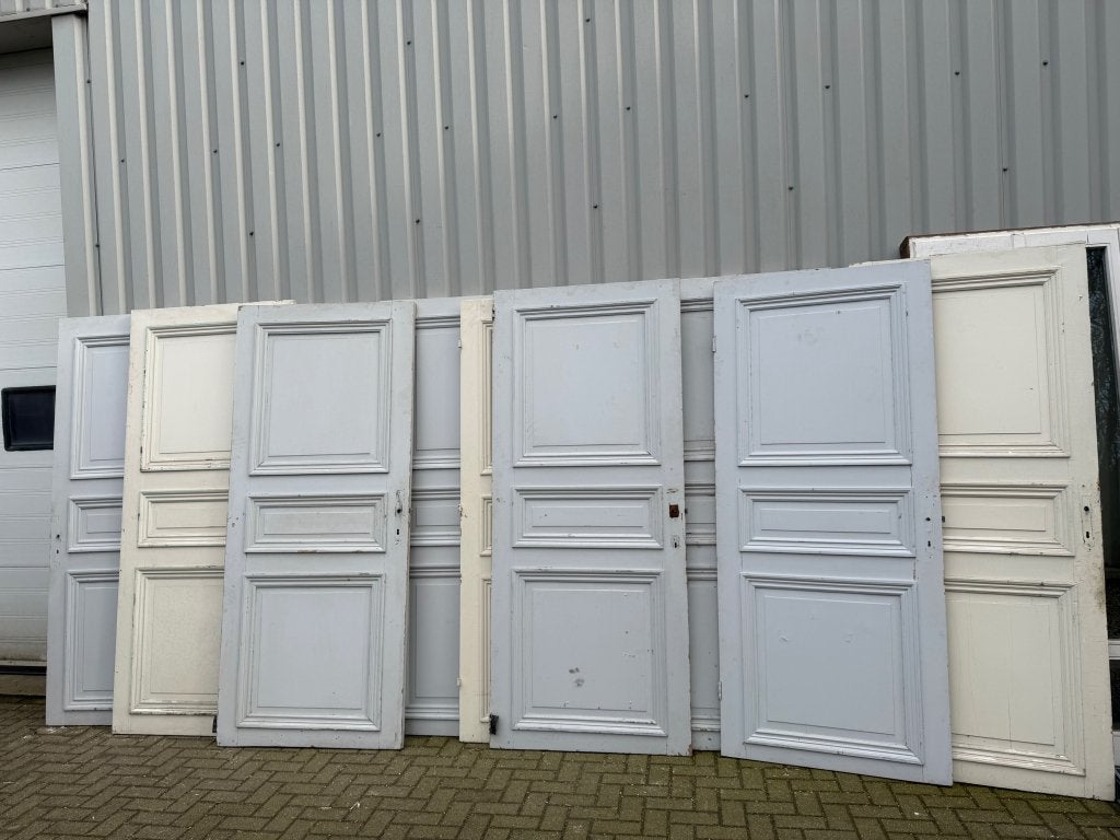 10 stuks  19e eeuwse paneeldeuren in de maat 100 x 240, 100 tot 120 cm, La belle porte, Jurgen.hoogenboezem@gmail.com, 215 cm of meer