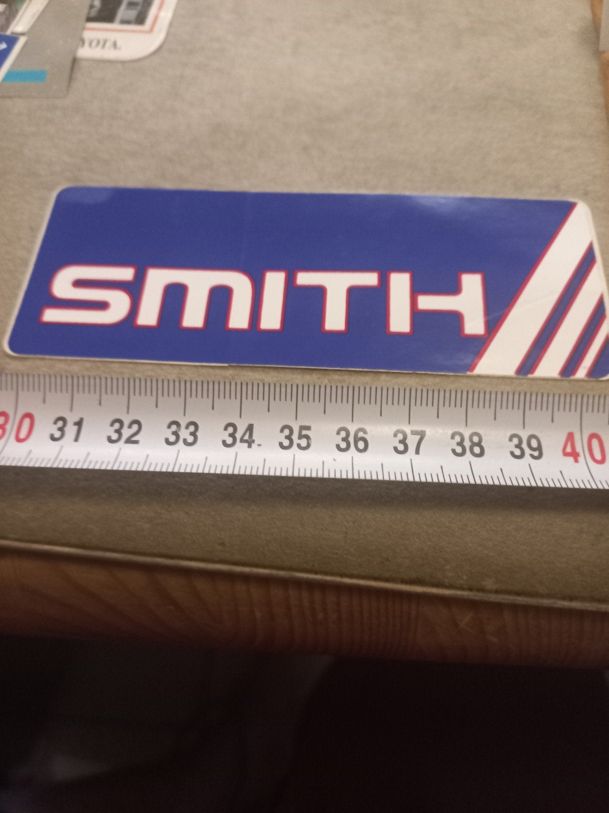 Vintage Smith Sticker - Blauw met Wit Logo, Ophalen of Verzenden