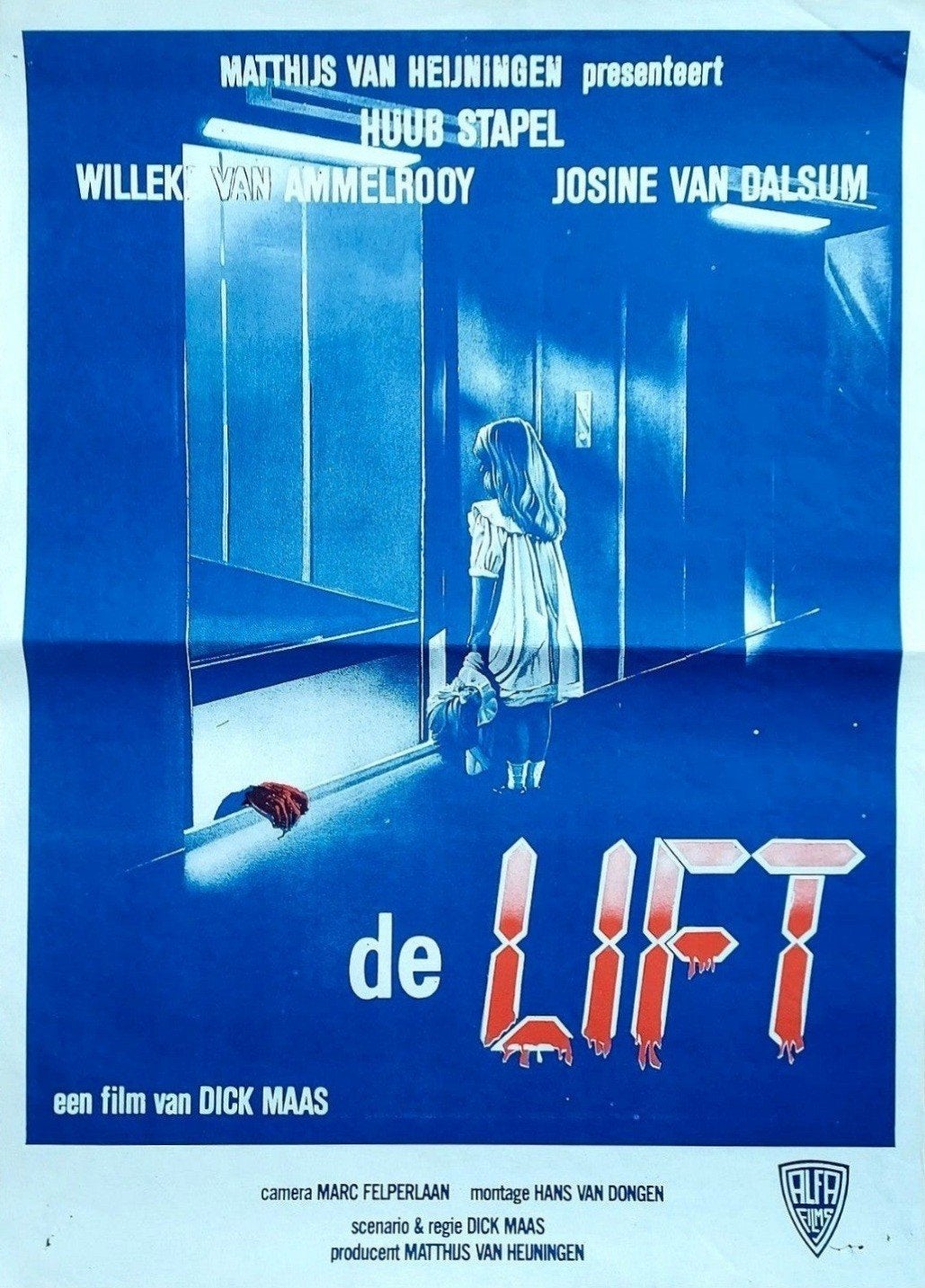 DE LIFT Dick Maas originele 1983 poster, Verzenden, A1 t/m A3, Film en Tv