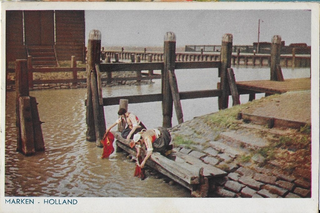 D255 oude Ongelopen ansichtkaart marken, Ophalen of Verzenden, 1920 tot 1940, Gelopen, Noord-Holland