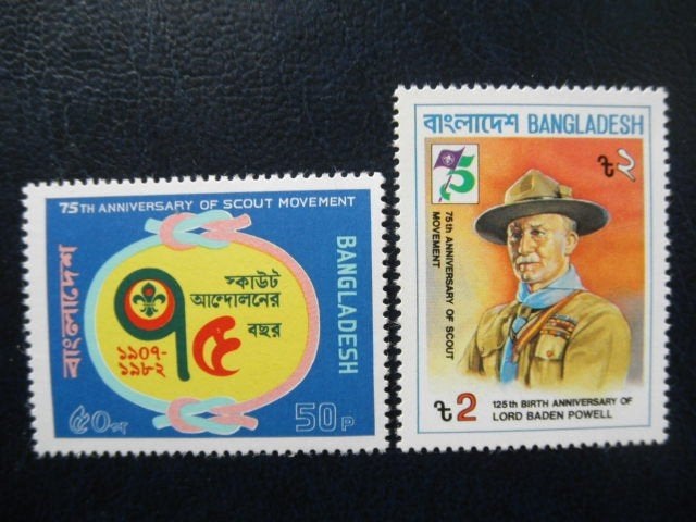 Postzegels Bangladesh 1982 scouting - cw. 6,00 postfris, Ophalen of Verzenden, Midden-Oosten