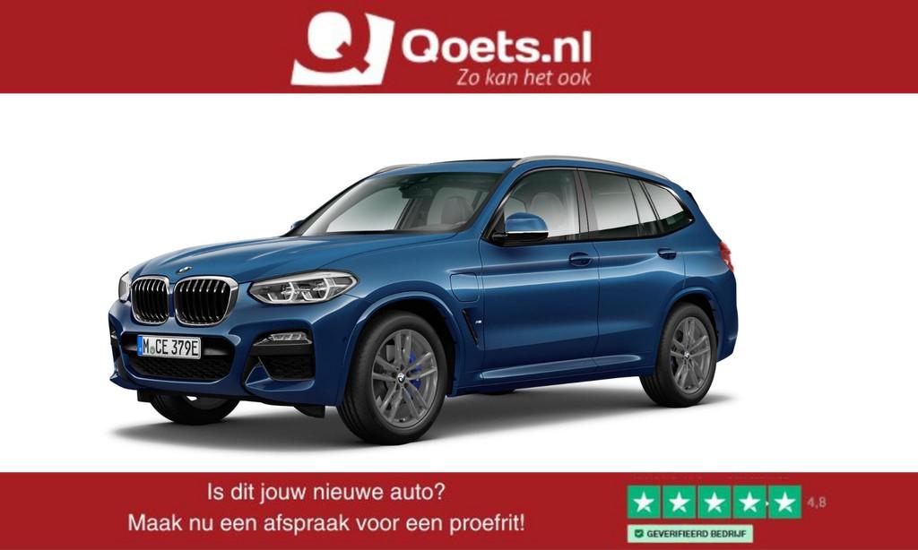 BMW X3 xDrive30e High Executive M Sport - Trekhaak - Panoram, Auto's, BMW, Gebruikt, 4 cilinders, Blauw, Leder en Stof