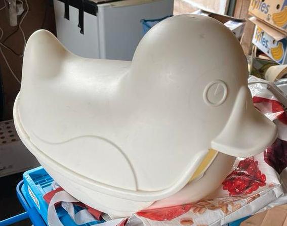 Ikea Sprutt opberg eend, Kinderen en Baby's, Speelgoed | Babyspeelgoed, Gebruikt, Overige typen, Ophalen of Verzenden
