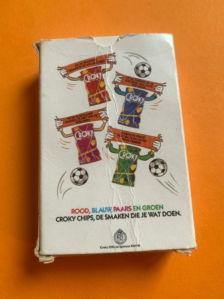 Zeldzaam Croky chips KNVB kaartspel, Ophalen of Verzenden, Gebruikt