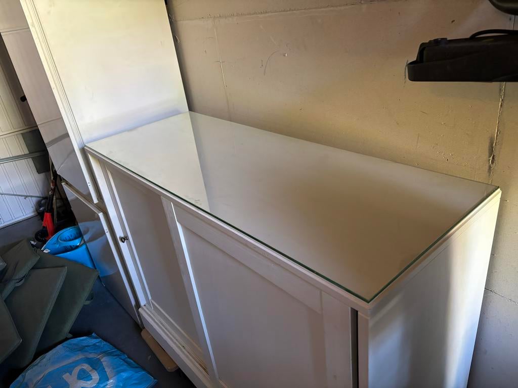 Gehard glazen plaat voor IKEA Havsta kast (120x44.4 cm), Ophalen, Gebruikt