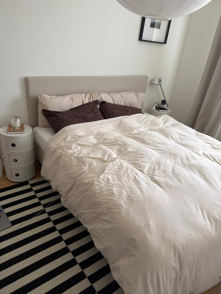 Boxspring 180x200, Ophalen, Zo goed als nieuw, Tweepersoons