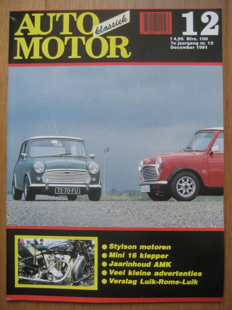 Auto Motor Klassiek 12 1991 Historie Puch, Mini 16V, Ophalen of Verzenden, Nieuw, Overige merken