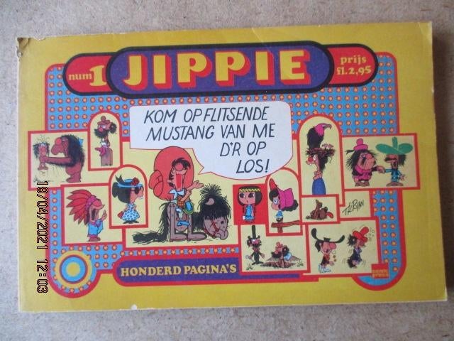 adv1479 jippie 1 oblong, Eén stripboek, Ophalen, Gelezen