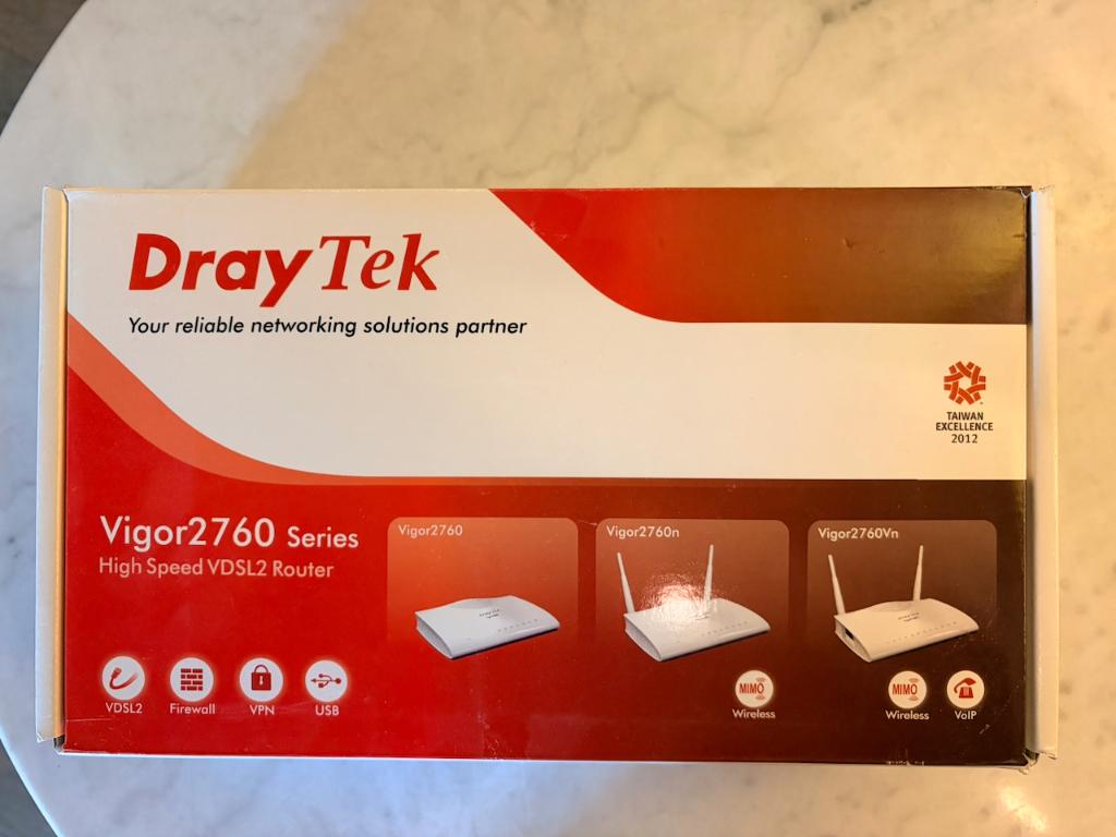 DrayTek Vigor 2760 VDSL2 / ADSL2/2+ modem/router, Ophalen, Zo goed als nieuw, Router met modem, DrayTek