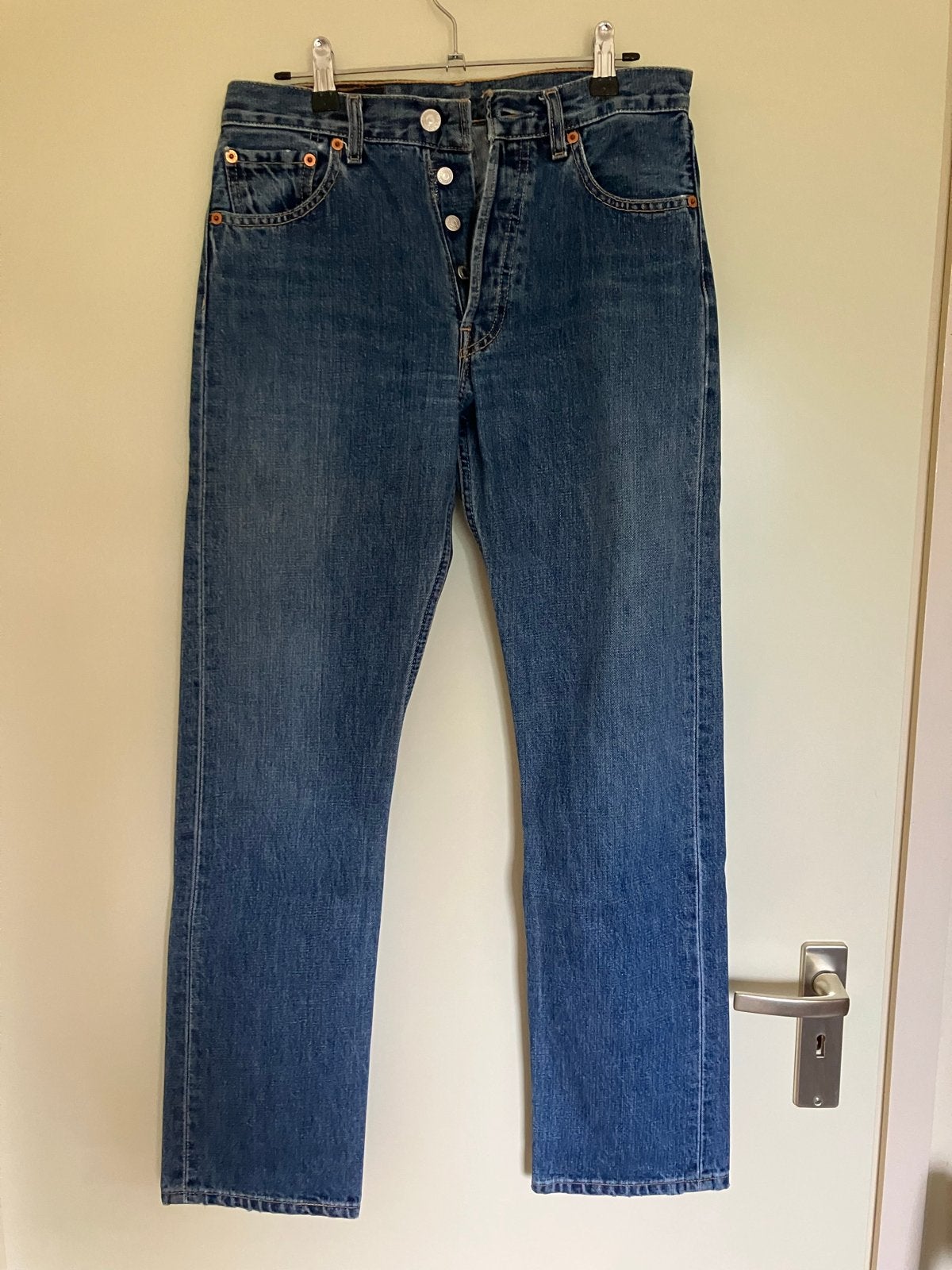 Vintage jaren 90 Levi's 501 spijkerbroek W29 L32, Verzenden, Gedragen, Blauw, W28 - W29 (confectie 36)