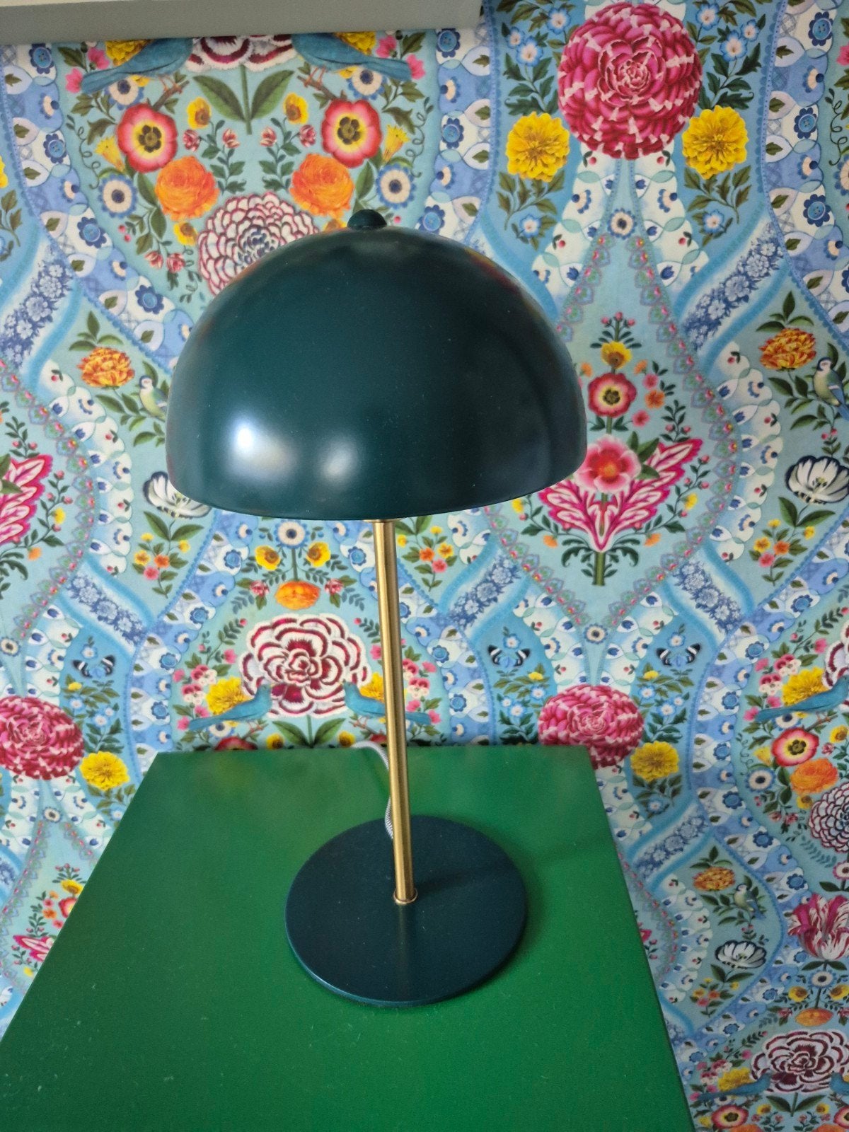 Groen tafellampje Present Time, Groen, Ophalen, Zo goed als nieuw, E14 (klein)