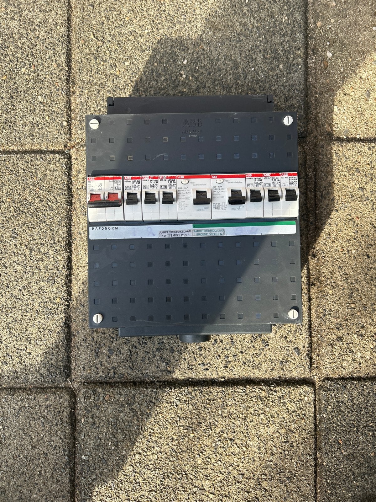 ABB Groepenkast met Installatieautomaten, Ophalen of Verzenden, Gebruikt, ABB, Groepenkast