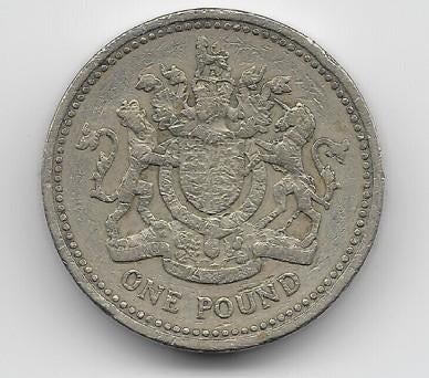 Verenigd Koninkrijk 1 pound 1983 "Royal Arms" KM# 933, Verzenden, Overige landen, Losse munt