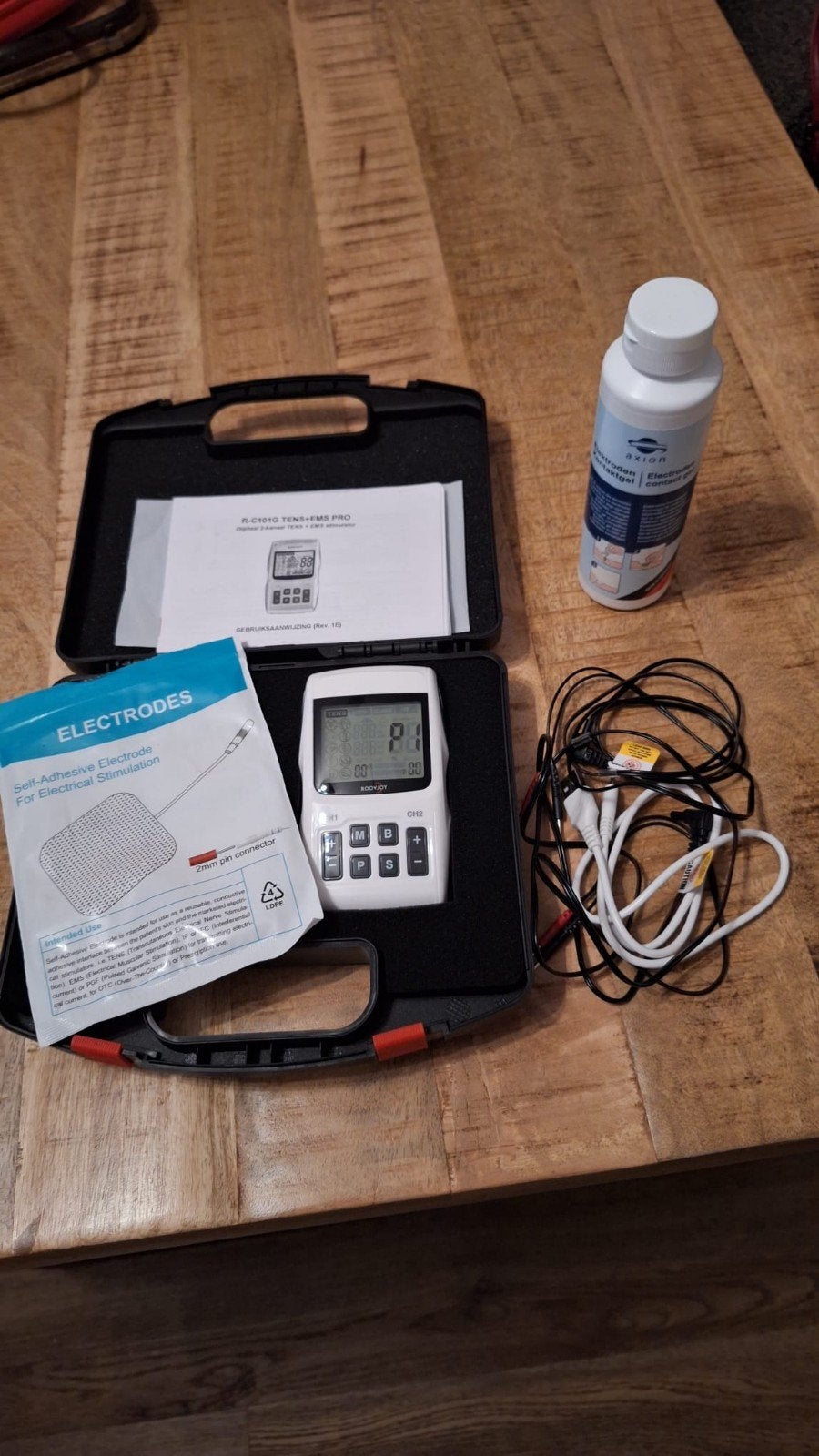Roovjoy TENS/EMS PRO apparaat met accessoires, Ophalen of Verzenden