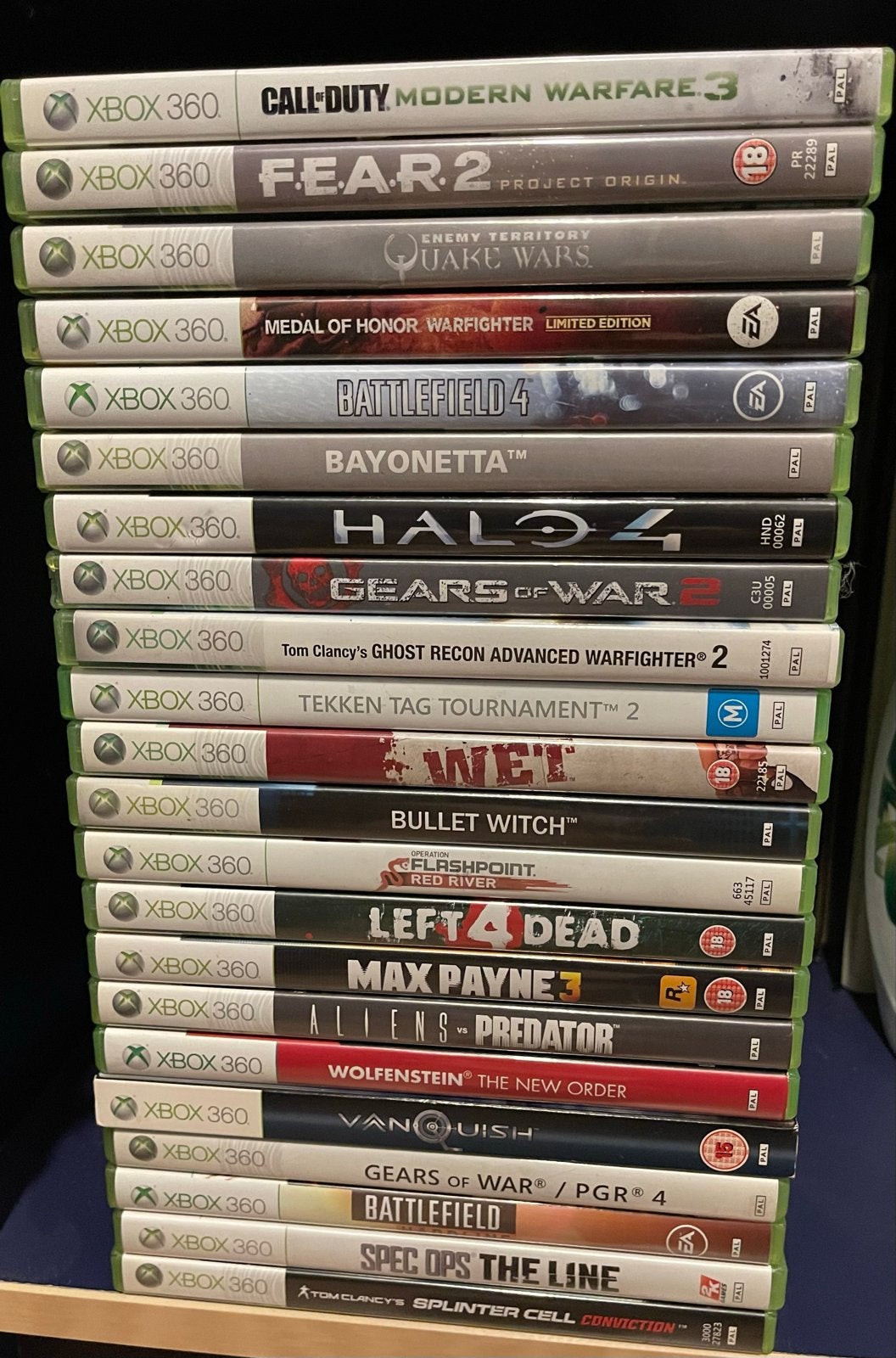 22 Xbox 360 games, incl. Call of Duty, Halo, Battlefield, Online, Gebruikt, Vanaf 18 jaar, Shooter