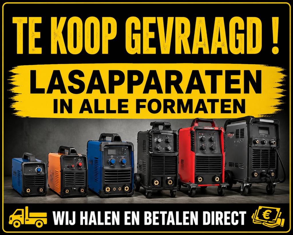 WIJ KOPEN LASAPPARATEN, Ophalen of Verzenden, 150 tot 250 ampère, Tig