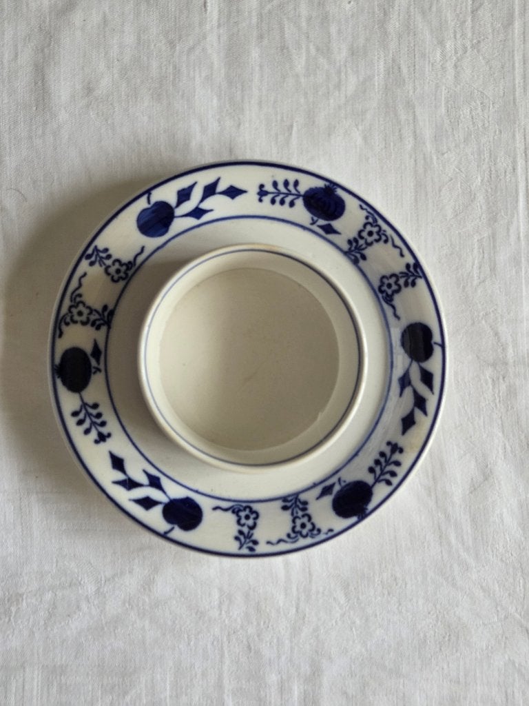 Waechterbach Keramiek: delftsblauwe botervloot zwiebelmuster, Ophalen of Verzenden