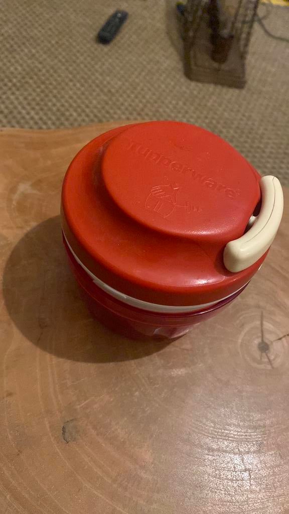 Tupperware rood snij apparaat hakselaar, Ophalen, Zo goed als nieuw, Rood
