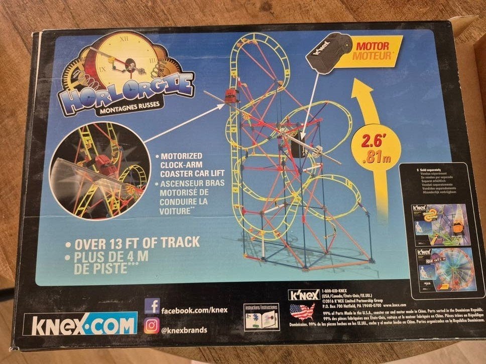 K'nex Clockwork Roller Coaster - 305 onderdelen, Ophalen of Verzenden, Gebruikt, K'nex