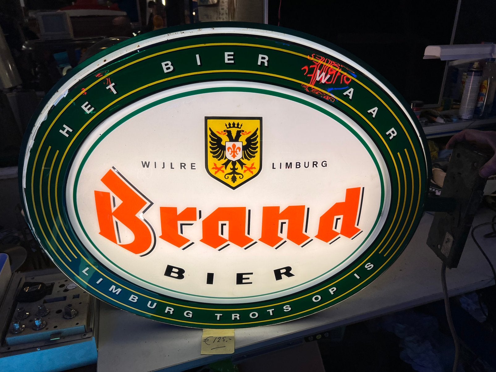 Brand bier lichtbak, Ophalen, Lichtbak of (neon) lamp