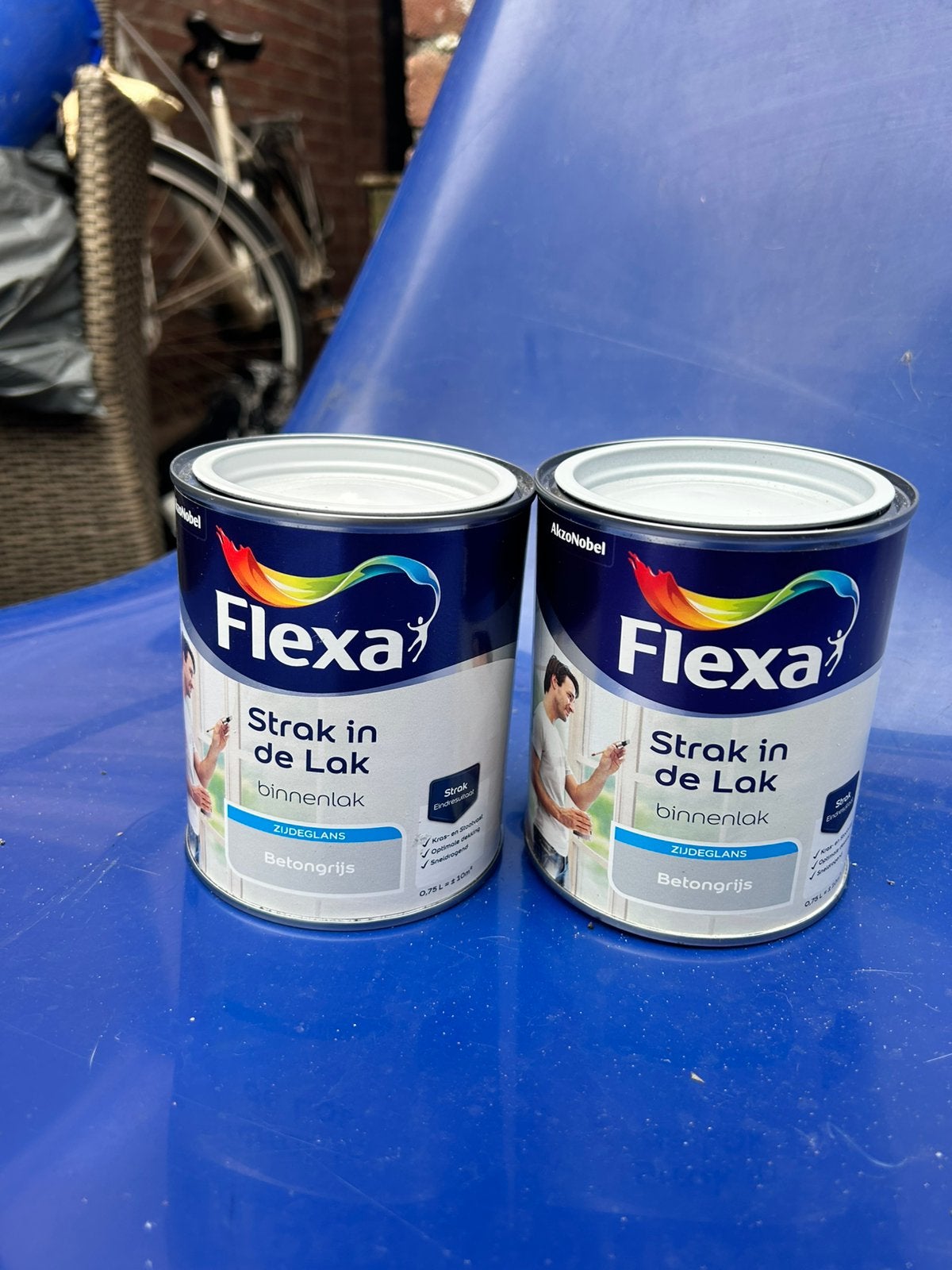 Flexa Strak in de Lak Binnenlak Zijdeglans Betongrijs, F, Nieuw, Ophalen of Verzenden, Lak