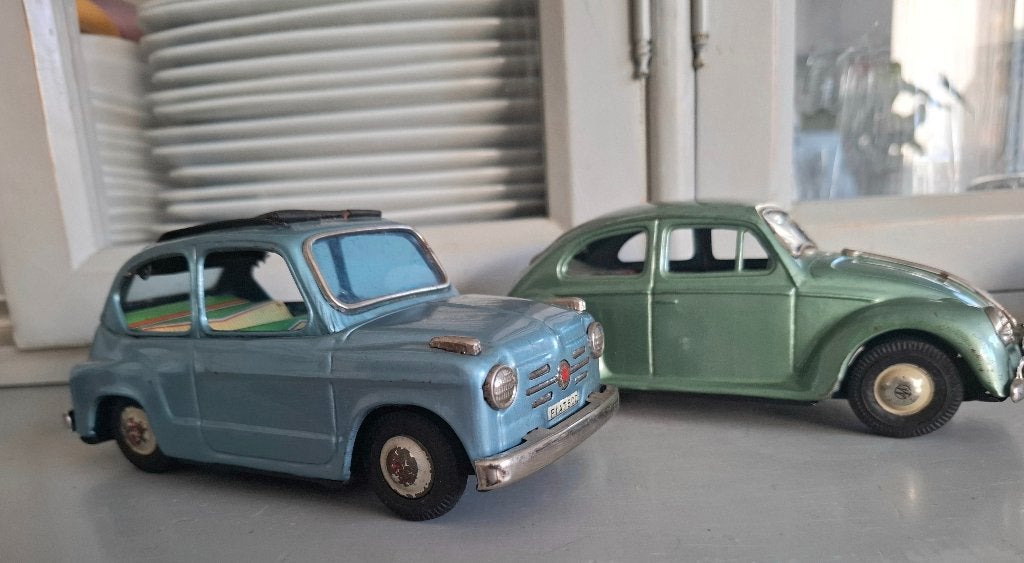 Bandai Japan Fiat 500 en Volkswagen Kever, Antiek en Kunst, Ophalen of Verzenden