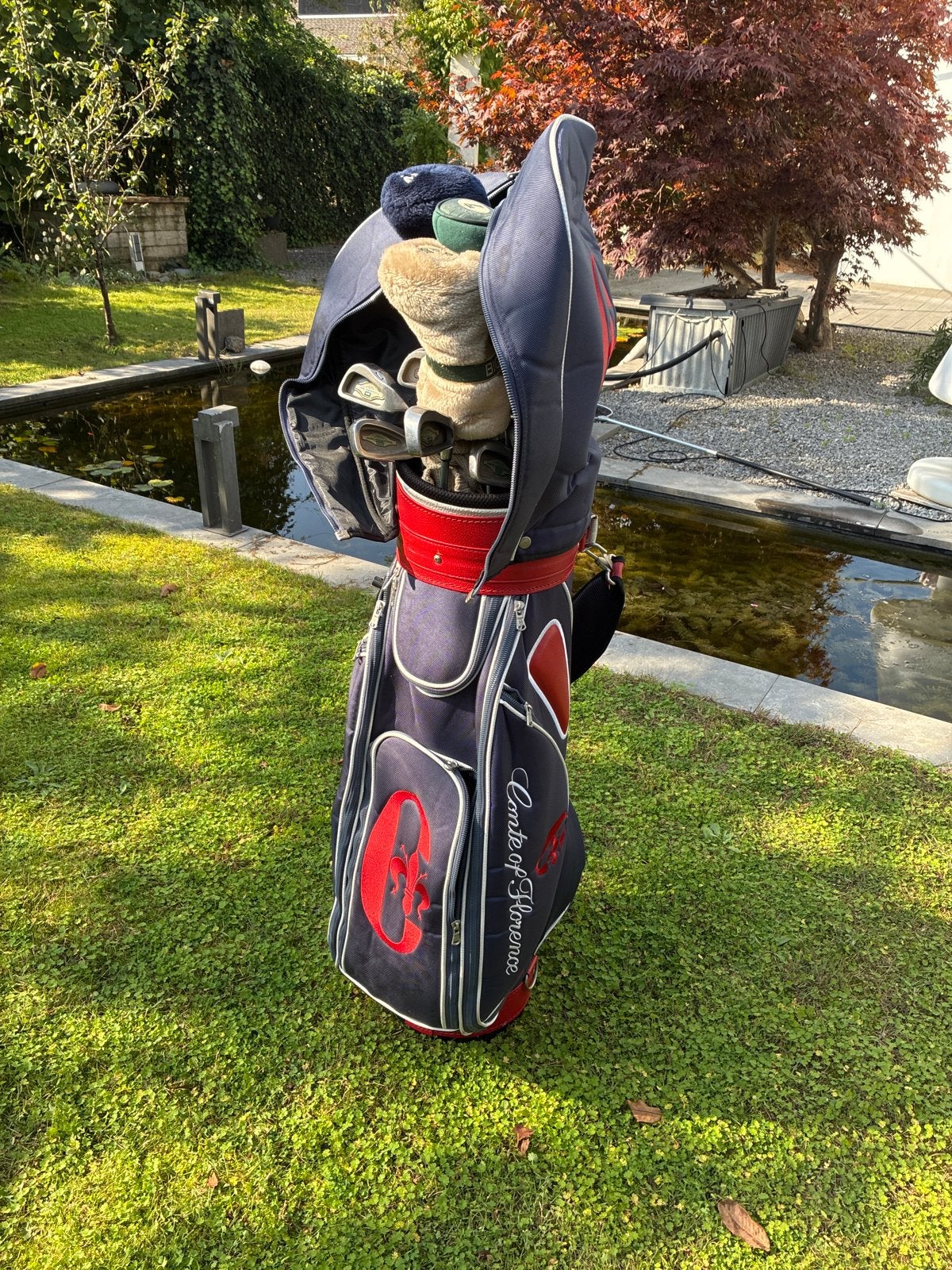 Complete golfset met Callaway clubs en Conte of Florence tas, Sport en Fitness, Ophalen, Gebruikt, Set, Callaway