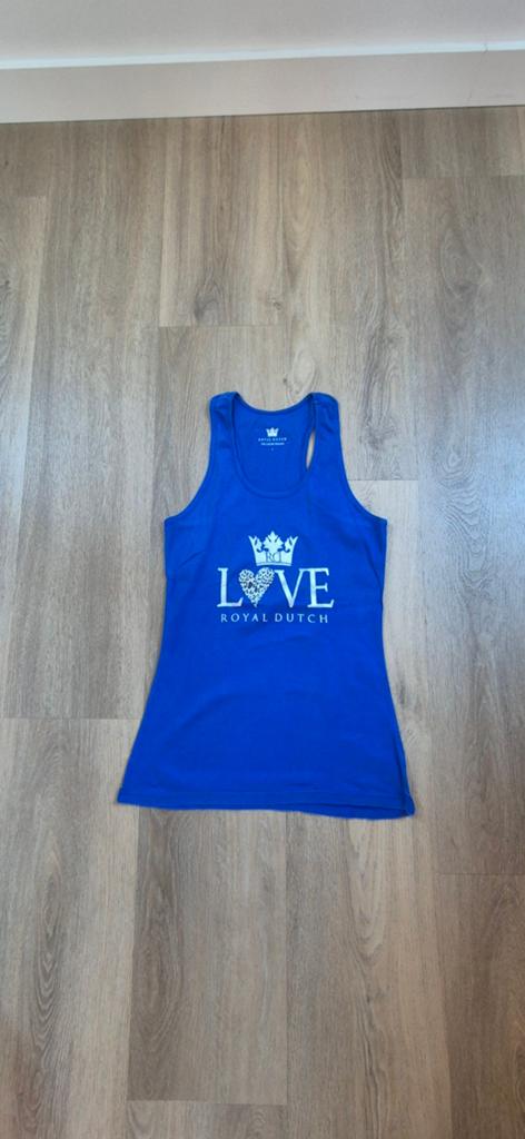 Kobaltblauwe tanktop, maat L, Kleding | Dames, T-shirts, Zo goed als nieuw, Maat 38/40 (M), Blauw, Zonder mouw, Ophalen of Verzenden
