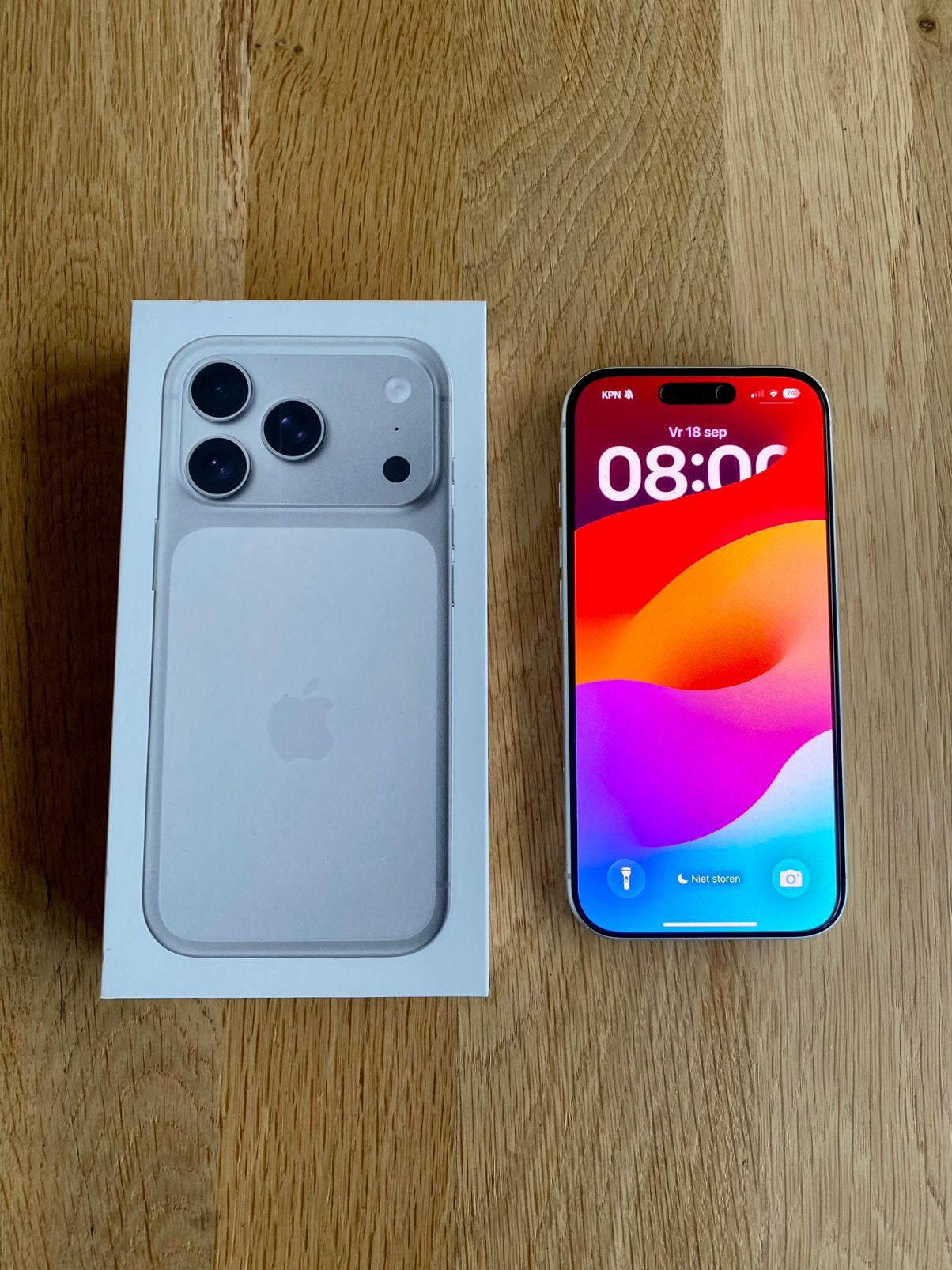 Apple iPhone 17 Pro Silver Zilver 256GB 97% batterij, 256 GB, 97 %, Gebruikt, Overige modellen