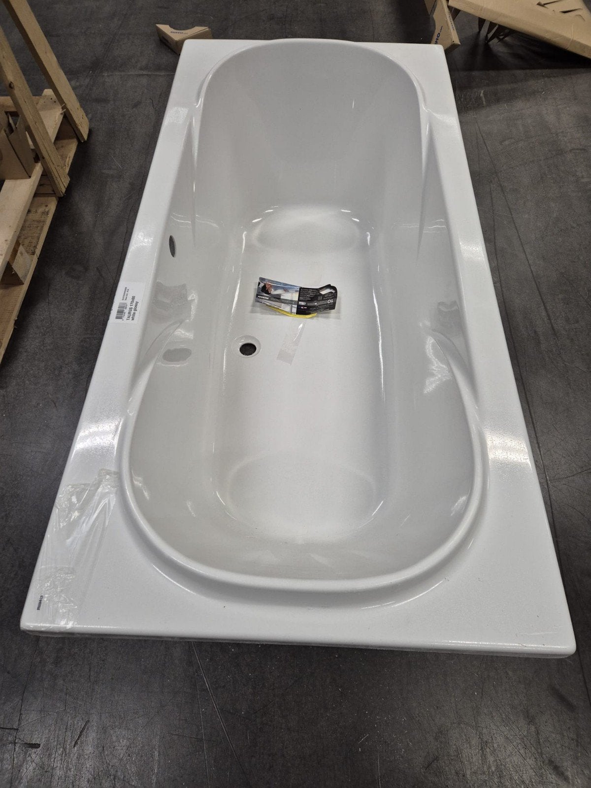 UITVERKOOP! Ligbad Taurus Hoogglans Wit 170x80cm met Midden, Ophalen, Nieuw, Bad