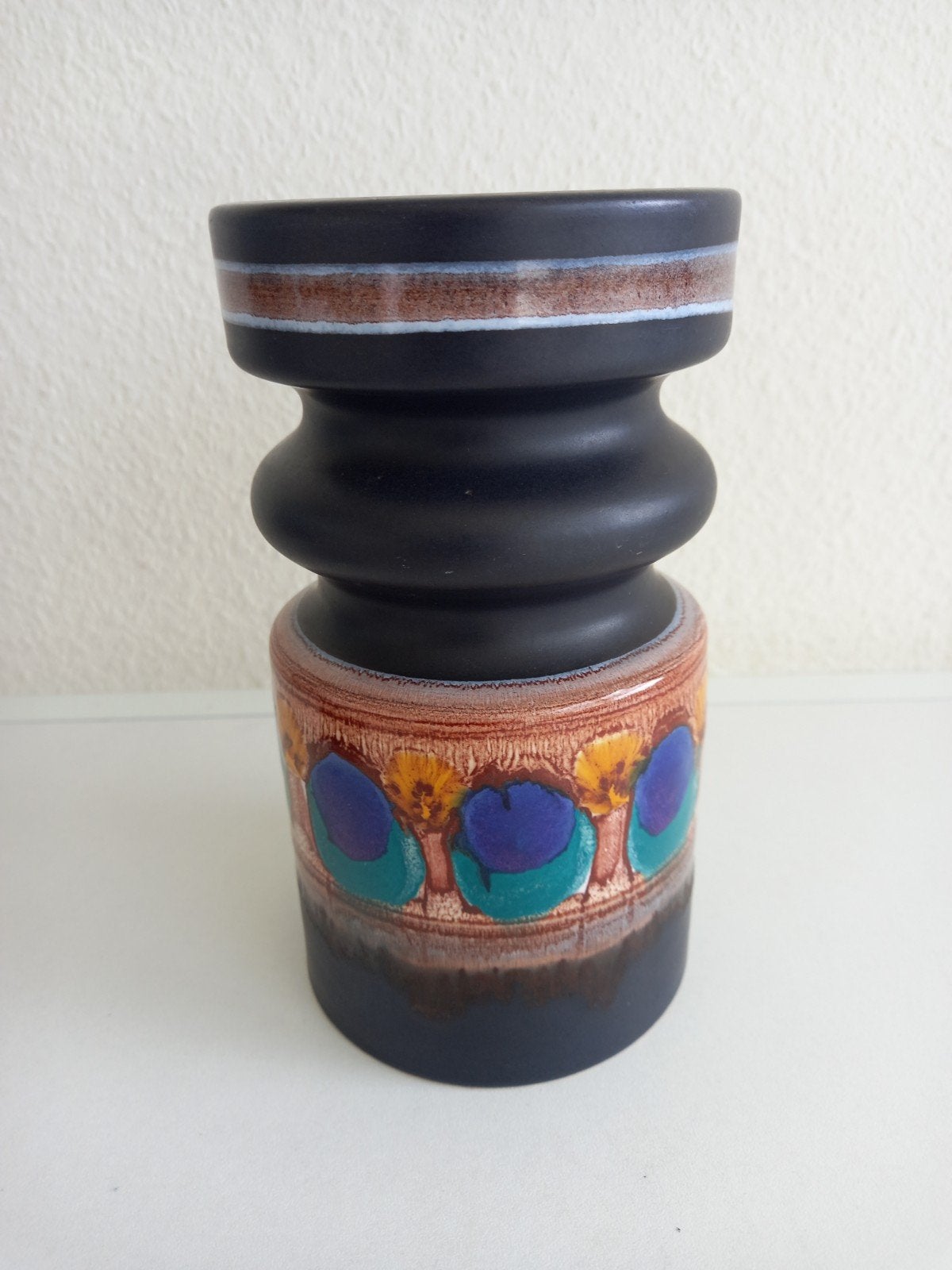 Vintage keramieken vaas Flora Holland 915, Ophalen of Verzenden