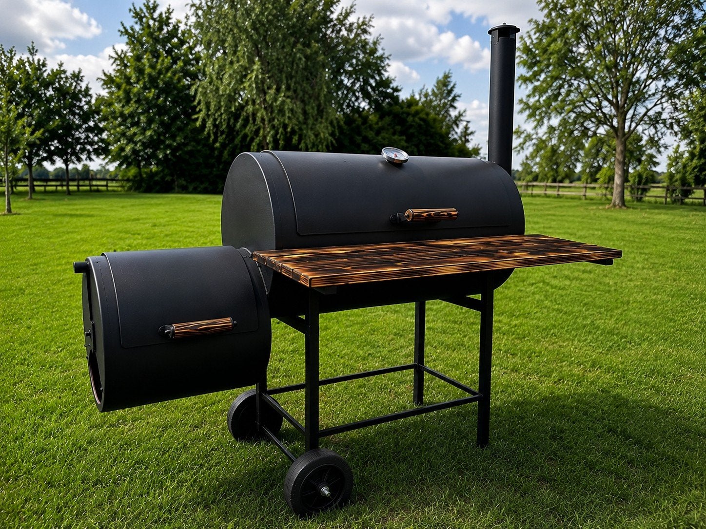 Custom handgebouwde friesstyle offset smoker - 5mm staal, Ophalen of Verzenden, Zo goed als nieuw, Friesstyle smoker
