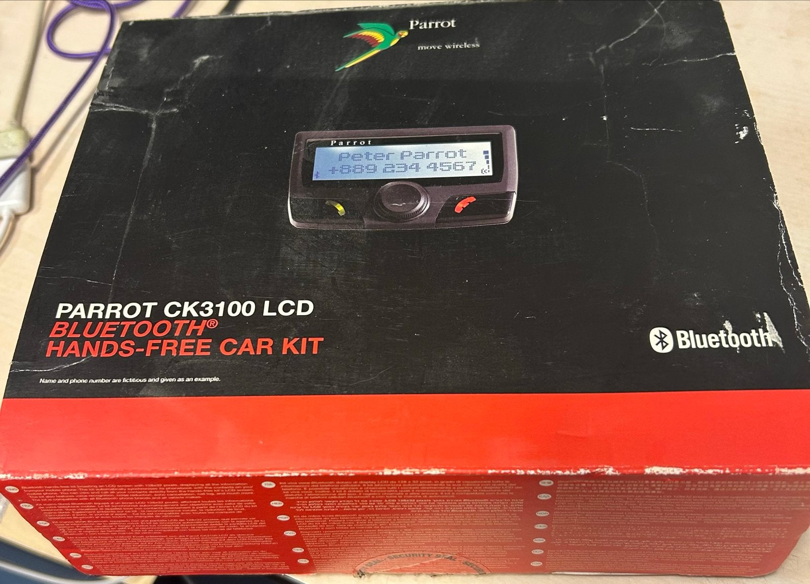 Parrot CK3100 LCD Bluetooth Handsfree Carkit nieuw in doos, Auto diversen, Carkits, Ophalen of Verzenden, Gebruikt