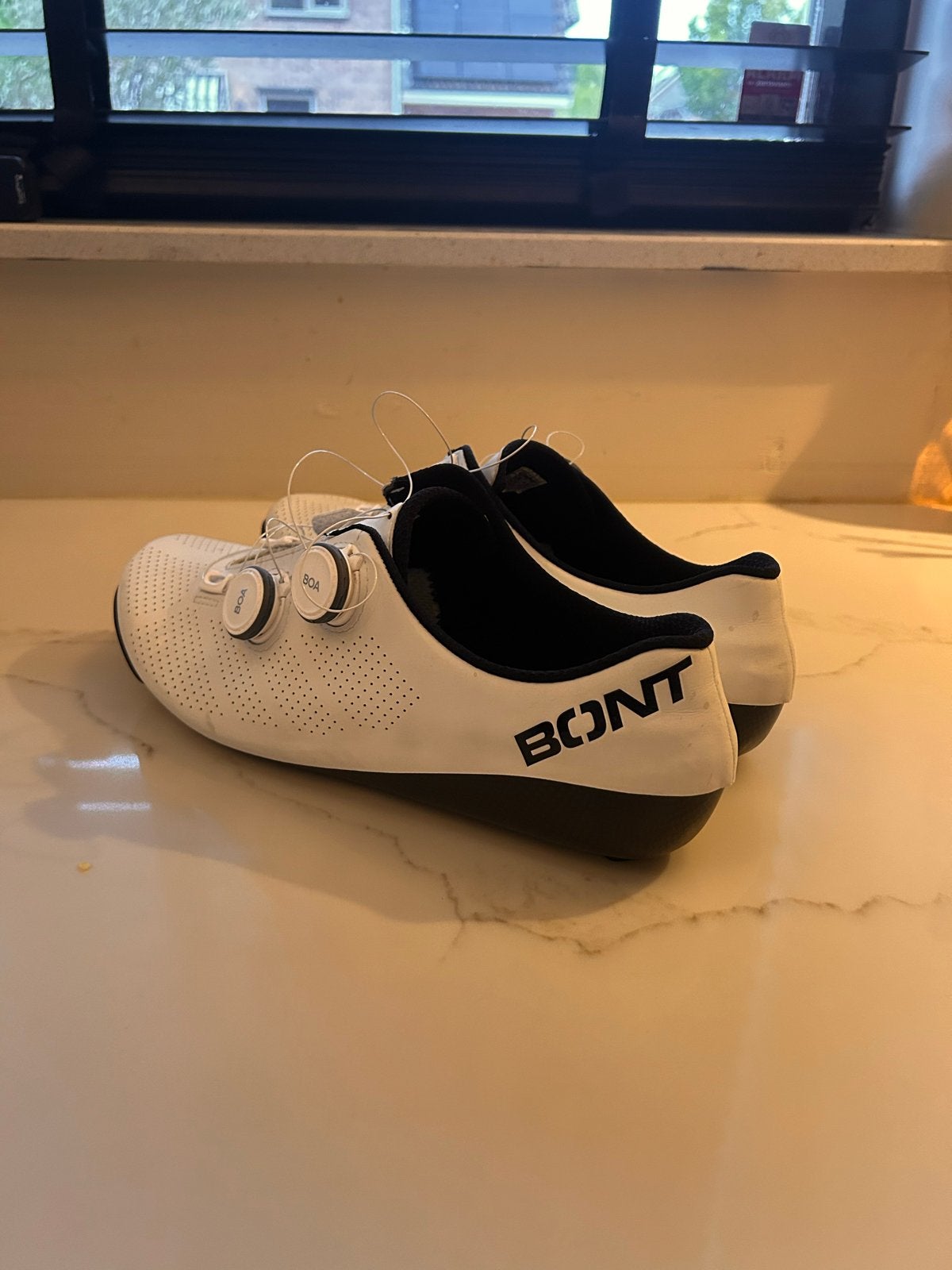 Bont wielrenschoenen - Wit, Carbon zool, BOA sluiting, Fietsen en Brommers, Fietsaccessoires | Fietskleding, Nieuw, Heren, Schoenen