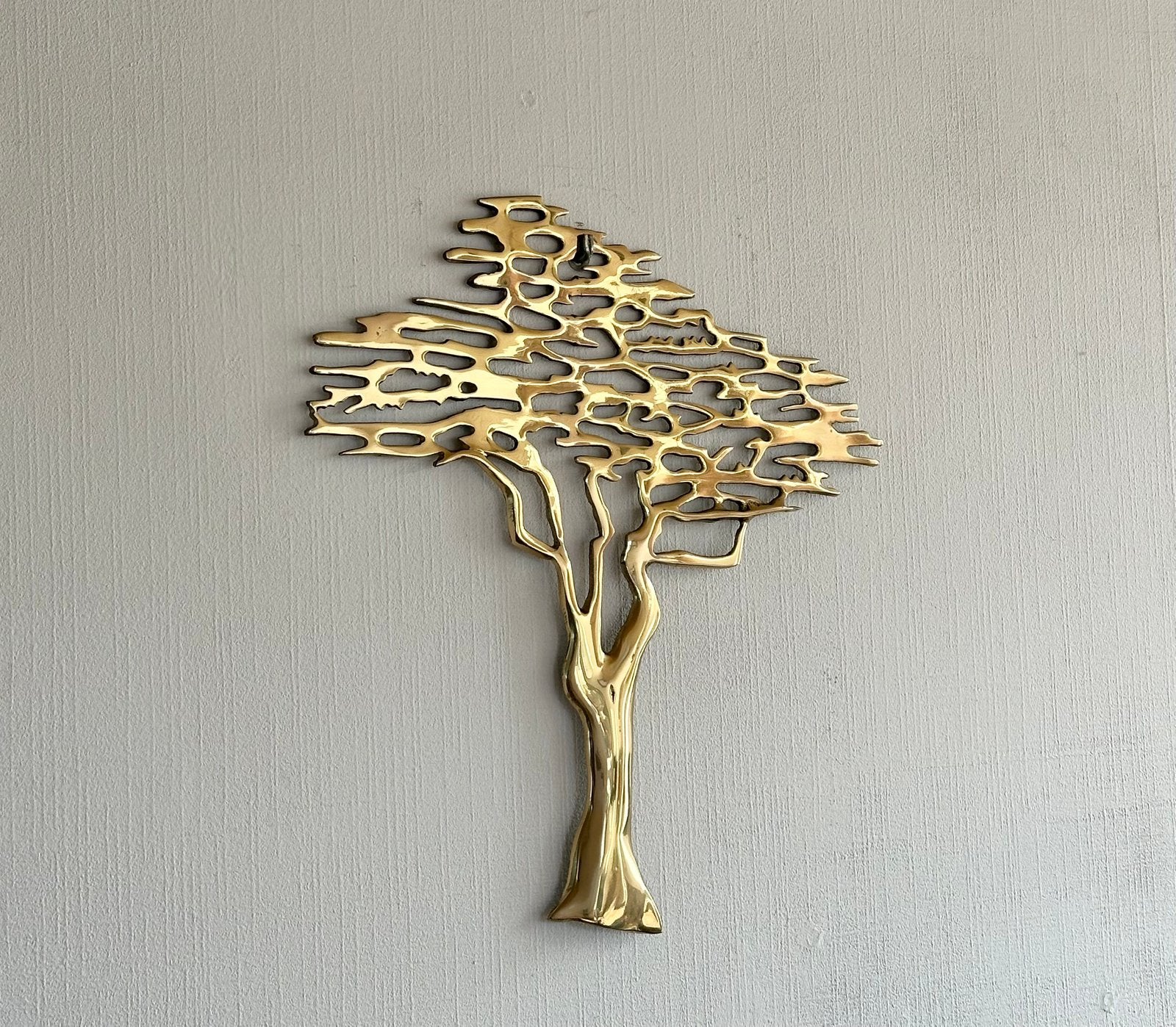 Vintage messing “Bijan” sculptuur 1970s, Ophalen, Zo goed als nieuw