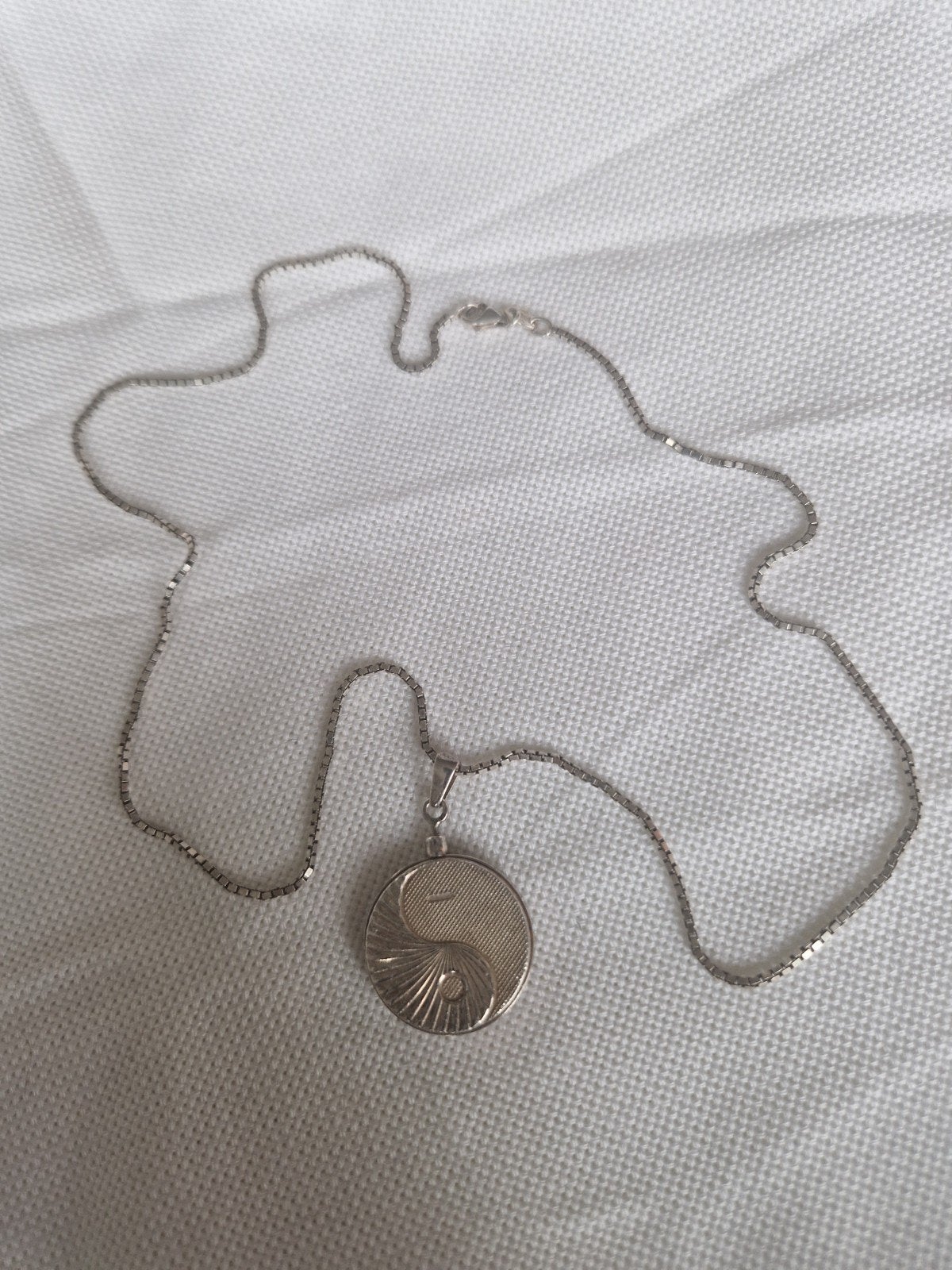 Biostabil zilveren ketting, Ophalen of Verzenden, Gebruikt, Zilver, Zilver