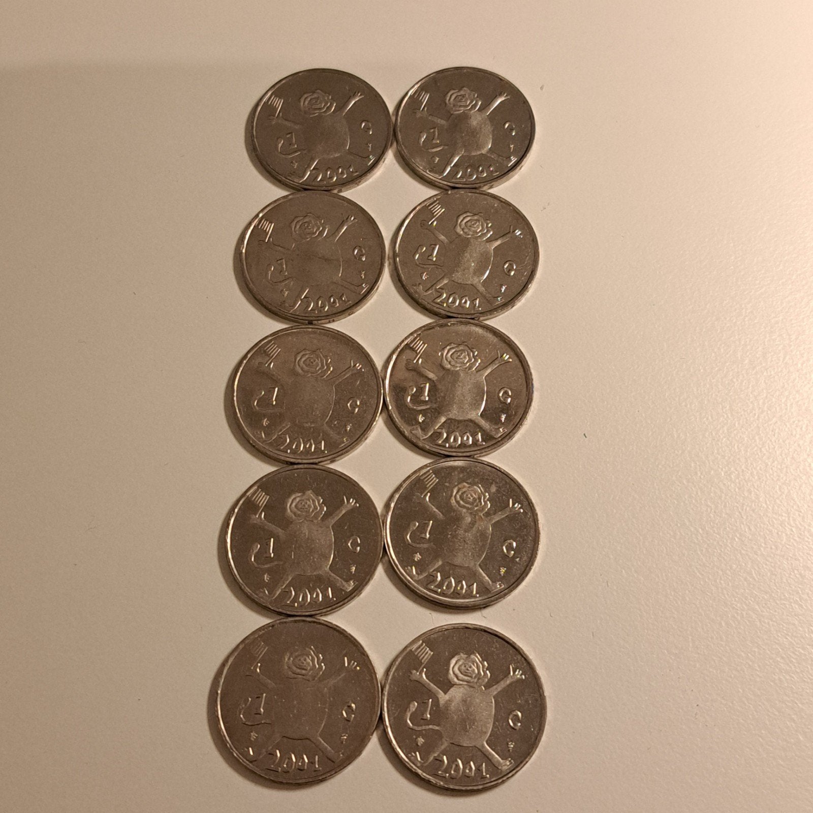 Laatste gulden 2001 met Loeki (10 stuks), Ophalen of Verzenden, Koningin Beatrix, 1 gulden