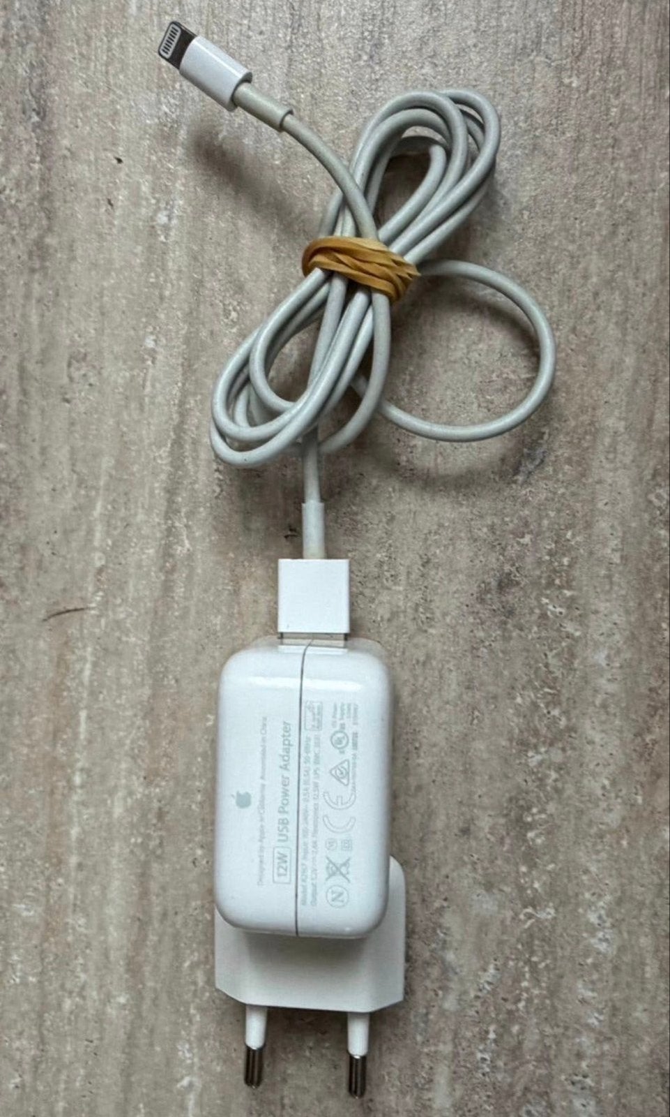 Apple 12W USB Power Adapter met Lightning kabel, Ophalen, Gebruikt, Lightning, Adapter