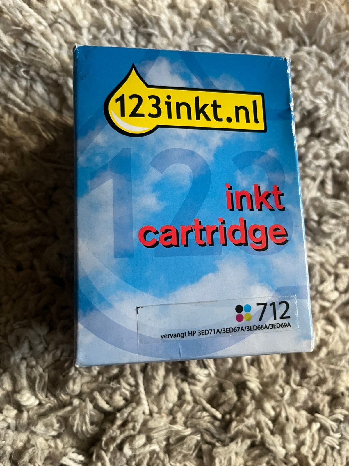Inkt Cartridge  multi pack Set voor HP 3ED71A ( 712 ), Ophalen, Nieuw, Cartridge, 123inkt.nl