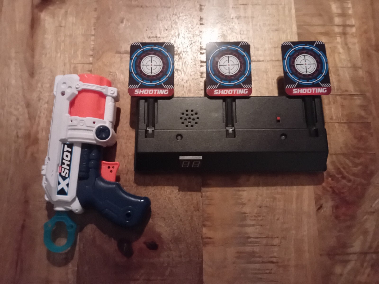 X-Shot speelgoedpistool met schietschijven, Ophalen, Gebruikt