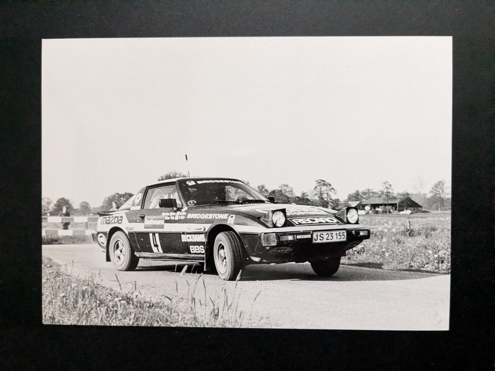 Foto MAZDA RX-7 Group B Spiro Morte Else Yde, Foto, Ophalen of Verzenden, Zo goed als nieuw, Voor 1940