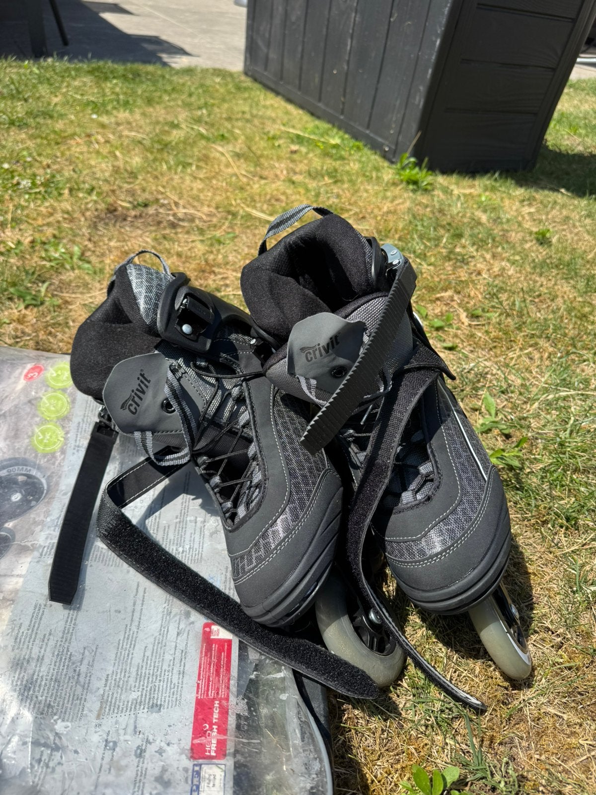 Crivit inlineskates / skeelers maat 44 – 1x gebruikt, Sport en Fitness, Schaatsen, Ophalen, Zo goed als nieuw, IJshockeyschaatsen