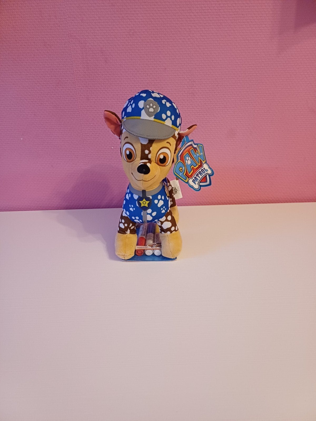 Nieuwe Chase knuffel die je kan kleuren, Kinderen en Baby's, Speelgoed | Knuffels en Pluche, Nieuw, Middelgroot (20 tot 80 cm)