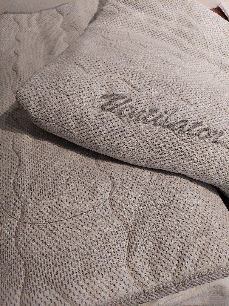Deelbare tijk waterbed 200 cm breed en 220 lang, Huis en Inrichting, Ophalen, Duo-systeem, Tweepersoons, Zo goed als nieuw